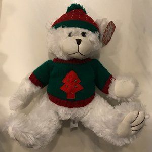 Christmas White Musical Bear